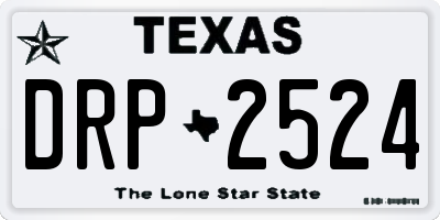 TX license plate DRP2524