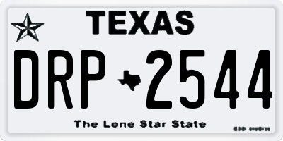 TX license plate DRP2544