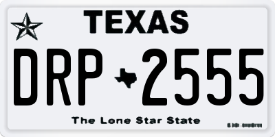TX license plate DRP2555