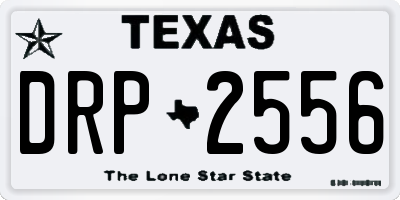 TX license plate DRP2556