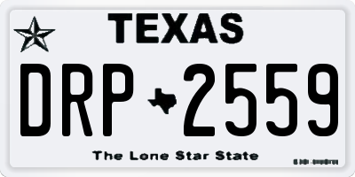 TX license plate DRP2559