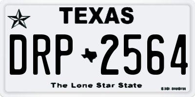 TX license plate DRP2564