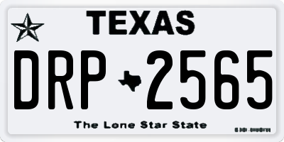 TX license plate DRP2565