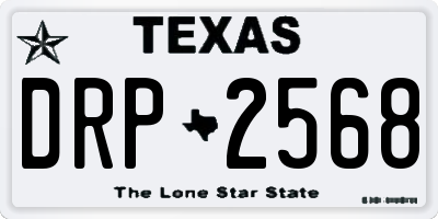 TX license plate DRP2568