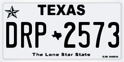 TX license plate DRP2573