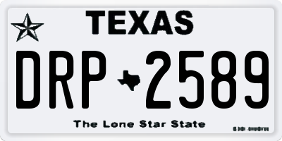 TX license plate DRP2589