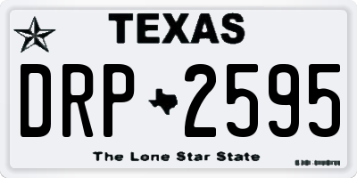 TX license plate DRP2595