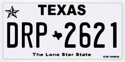 TX license plate DRP2621