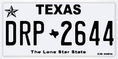 TX license plate DRP2644
