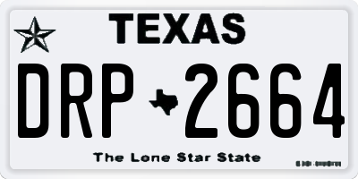 TX license plate DRP2664