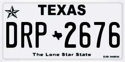 TX license plate DRP2676