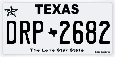 TX license plate DRP2682