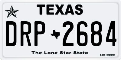 TX license plate DRP2684