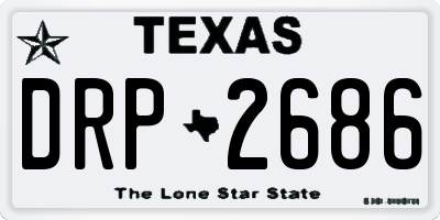 TX license plate DRP2686