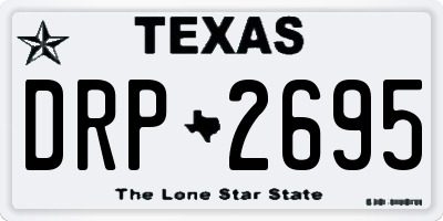 TX license plate DRP2695