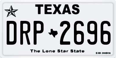 TX license plate DRP2696