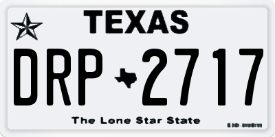 TX license plate DRP2717