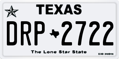 TX license plate DRP2722