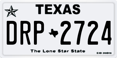 TX license plate DRP2724