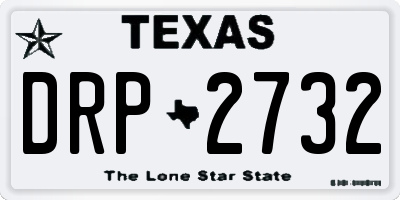 TX license plate DRP2732