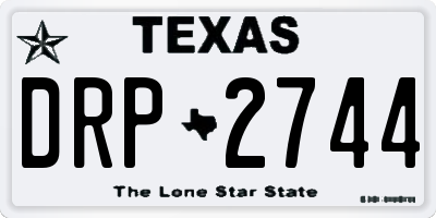TX license plate DRP2744