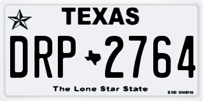 TX license plate DRP2764