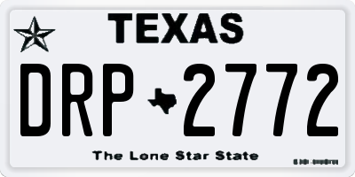 TX license plate DRP2772