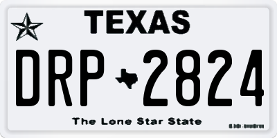 TX license plate DRP2824
