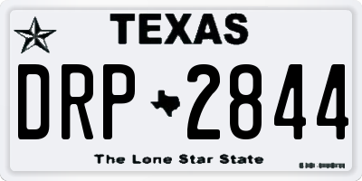 TX license plate DRP2844