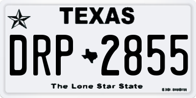 TX license plate DRP2855