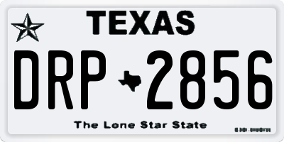 TX license plate DRP2856