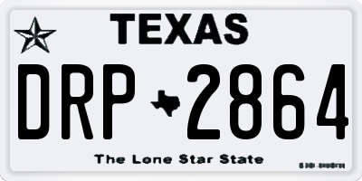 TX license plate DRP2864
