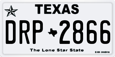 TX license plate DRP2866