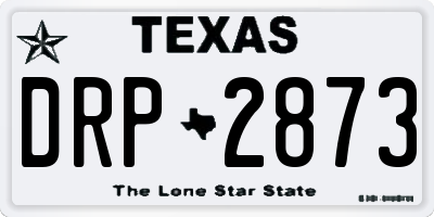 TX license plate DRP2873