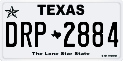 TX license plate DRP2884