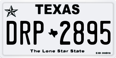 TX license plate DRP2895