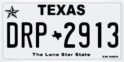 TX license plate DRP2913