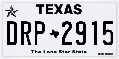 TX license plate DRP2915