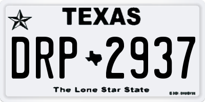 TX license plate DRP2937