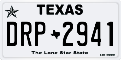 TX license plate DRP2941