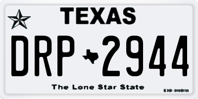 TX license plate DRP2944