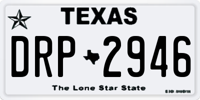 TX license plate DRP2946