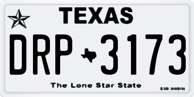 TX license plate DRP3173