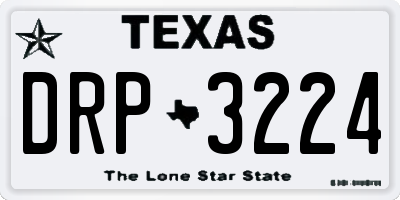 TX license plate DRP3224