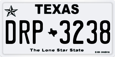 TX license plate DRP3238
