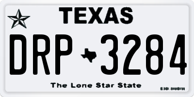 TX license plate DRP3284
