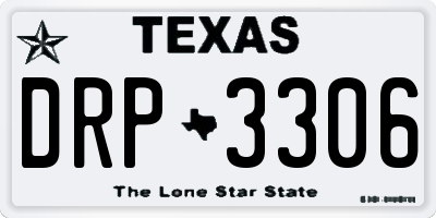 TX license plate DRP3306