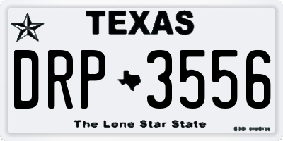 TX license plate DRP3556