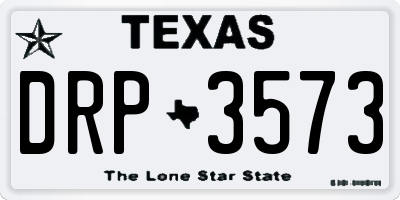 TX license plate DRP3573