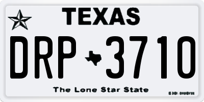 TX license plate DRP3710